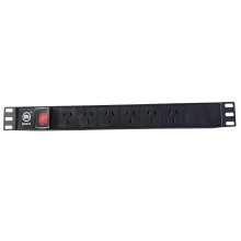 Newest BN AUS type 19 inch rack-mount pdu 1U 6 sockets pdu power switch power distribution unit